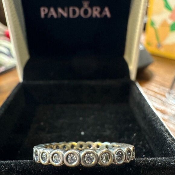 AUTHENTIC PANDORA ALLURING PETITE BRILLIANT 190941CZ STACKABLE SZ 5 - Picture 1 of 3